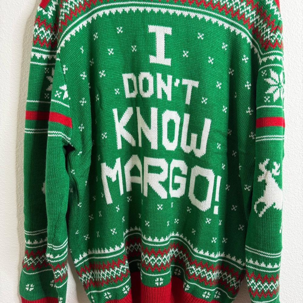 National Lampoon's Christmas Vacation I Don’t Know Margot Christmas Sweater 3X - Picture 6 of 16